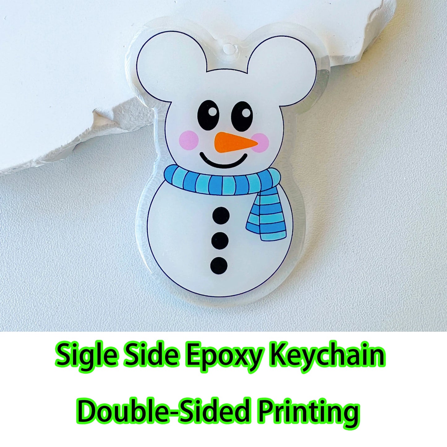 Custom Acrylic Keychain — Personalized Cat & Dog ID Charm, Holographic Photo Pet Souvenir, Birthday Gift with Name