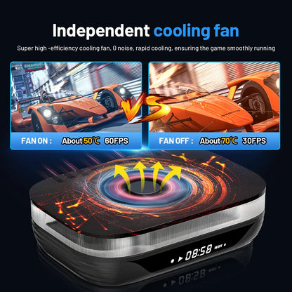 KINHANK Amlogic S905X4 Retro Video Game Console – Super Console X4 Plus with 90,000 Games, 60+ Emulators, 4K HD TV Box for Arcade/MAME/NAOMI