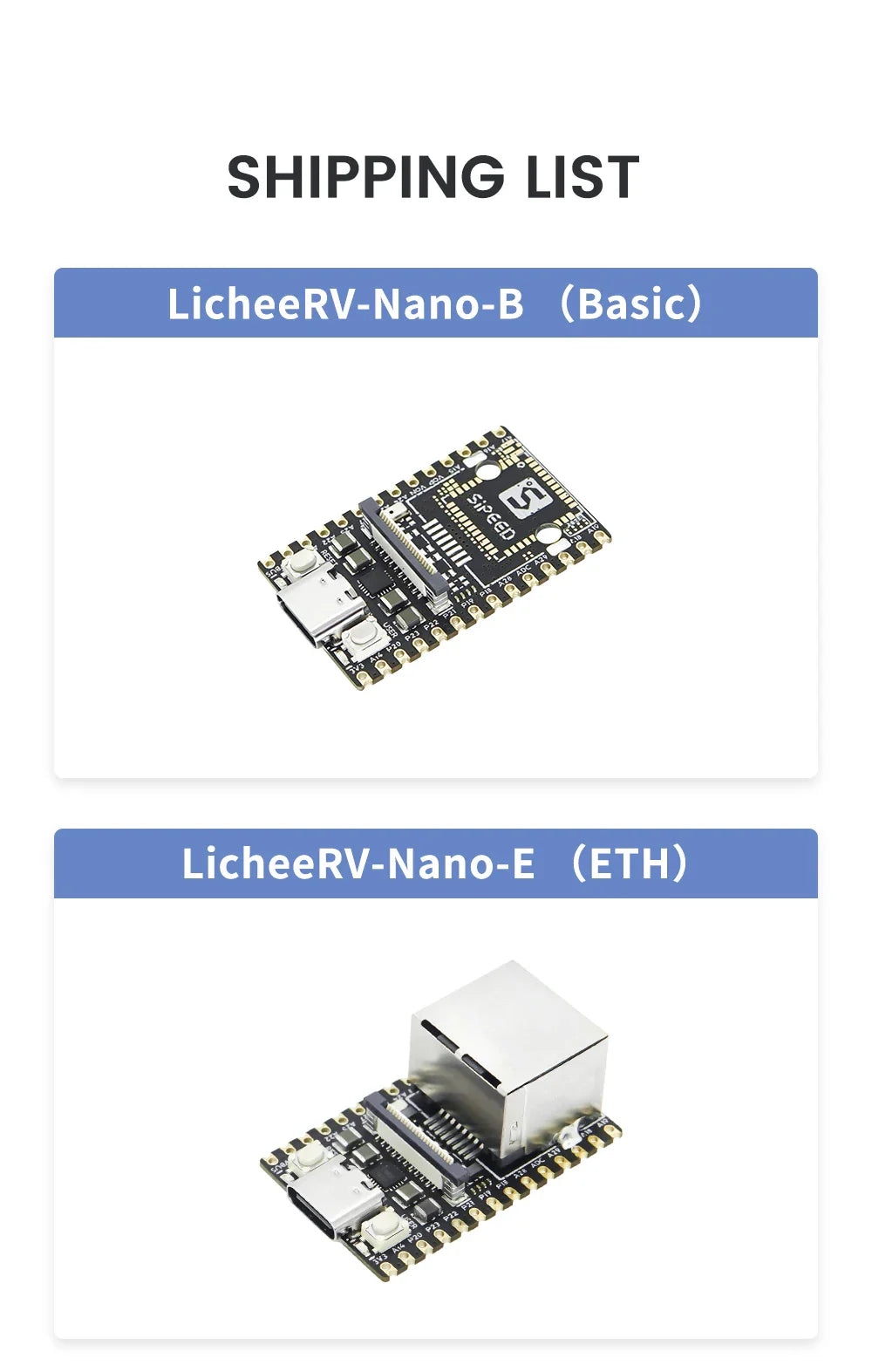 Sipeed LicheeRV Nano SG2002 – WIFI6 Ethernet AI Visual RISC-V Development Board