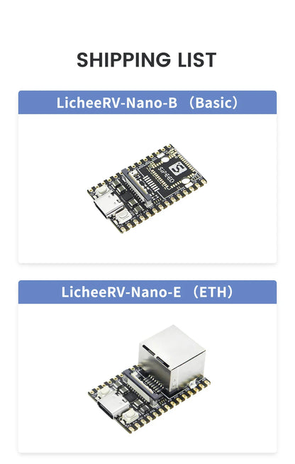 Sipeed LicheeRV Nano SG2002 – WIFI6 Ethernet AI Visual RISC-V Development Board