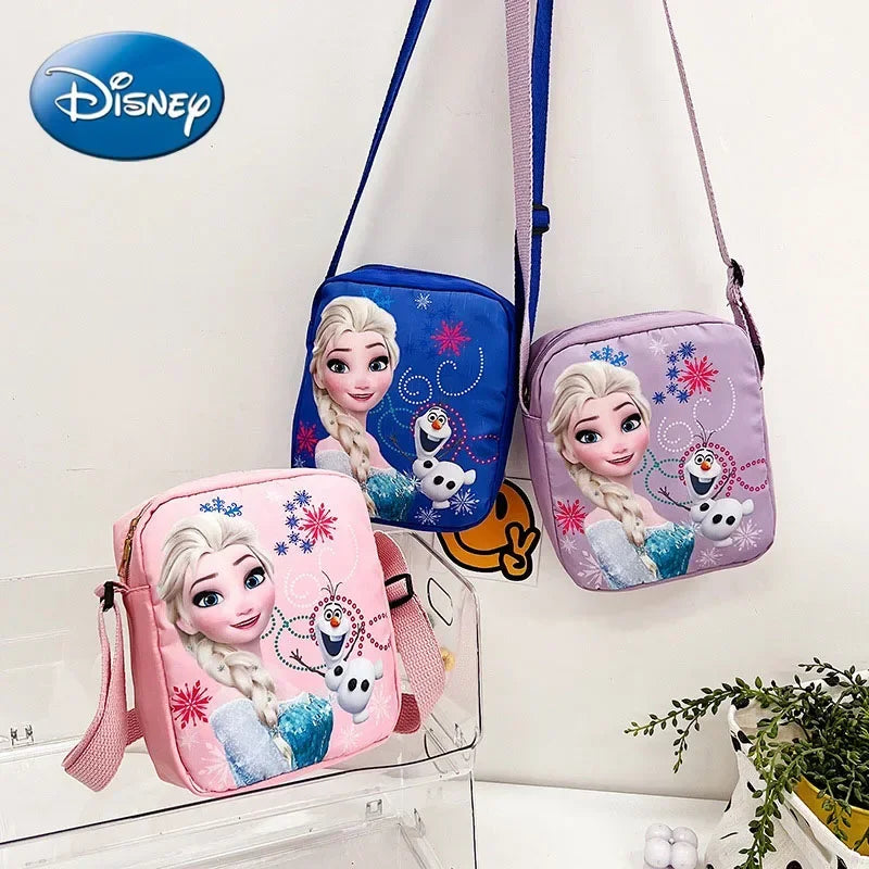 MINISO Disney 2024 Princess Series Crossbody Bag – "Frozen 2" Elsa & Sophia Cartoon Shoulder Bag, Girls Casual Fashion Handbag
