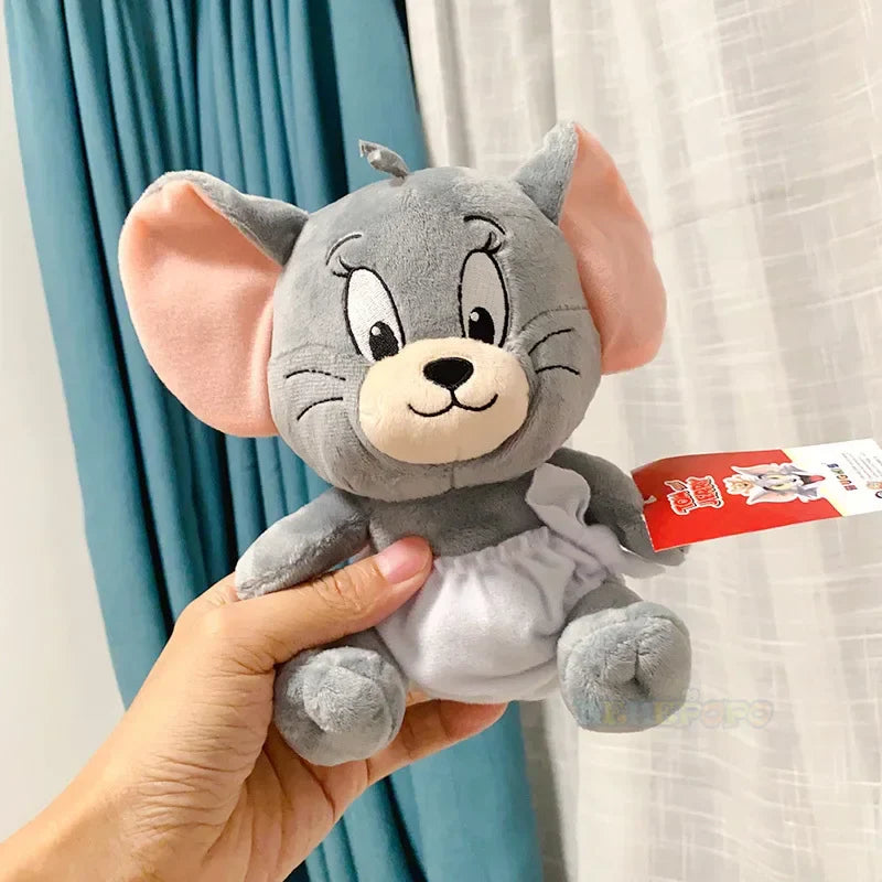 18cm Tuffy Doll — Original Tom & Jerry Plush Toy, Cute Tom Cat & Tefie Mouse Cartoon Pillow Doll