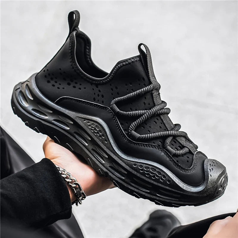 Men’s Casual Sport Sneakers - Breathable Thick Sole Shoes with Anti-Skid & Wear-Resistant Design
