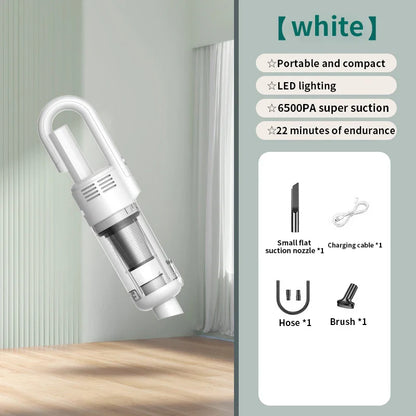 Multifunction Wireless Car Vacuum Cleaner – 6500Pa Powerful Handheld Cleaner with Metal Filter for Home & Auto Use
