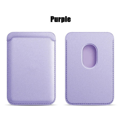 Leather MagSafe Wallet Case with Card Holder for iPhone 15 Pro Max, Compatible with iPhone 14, 13 & 12