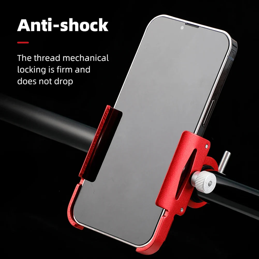 360° Rotatable Aluminum Alloy Bicycle & Motorcycle Phone Holder – MTB Bike GPS Handlebar Mount Stand