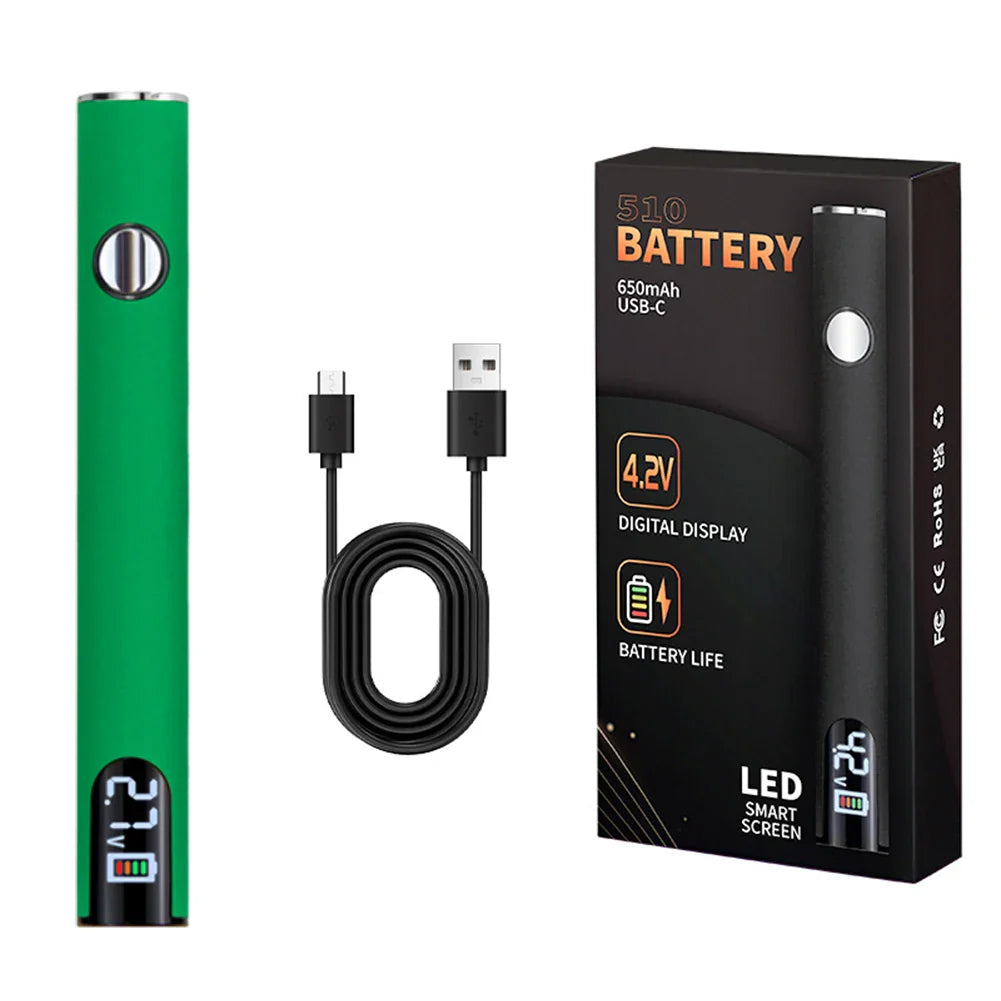 510 Thread 650mAh Rechargeable Battery Pen – Smart USB Charging Power Tool for Soldering & Mini Repair Applications
