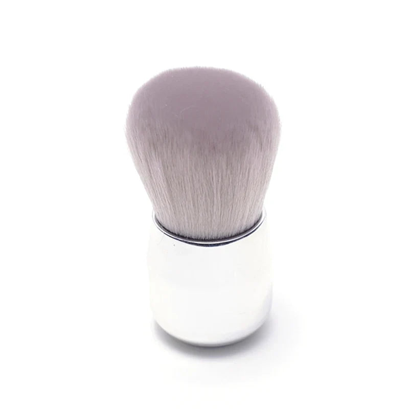 Professional Mushroom Nail Brush - Round Gel Dust Cleaning Brush for Manicure & Makeup
