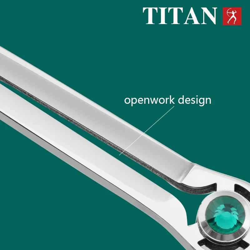 TITAN 7.0 & 7.5 Inch Professional Pet Grooming Scissors - Dog Grooming Tools for Precision Cuts