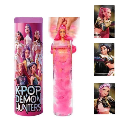 NEW KPop Demon Hunters Doll Toy — Rumi Mira Zoey Action Figure, Princess Baby Girl DIY Plastic Toy for Girls