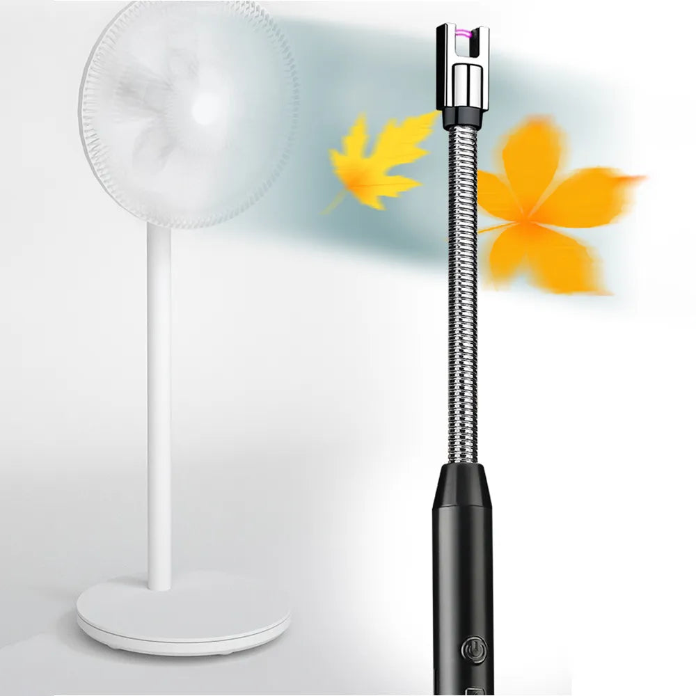 Upgrade Your Ignition Game with the Windproof Kitchen Electric USB Lighter – Perfect for Candle, BBQ, Gas Stove, and Camping