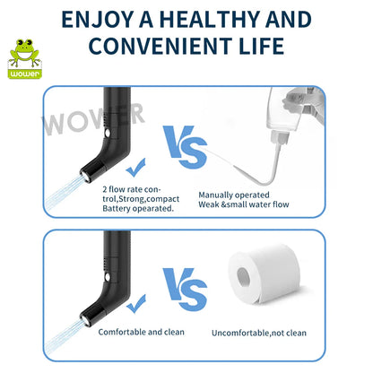 Wower Portable Electric Bidet for Personal Hygiene – 2.3L Rechargeable Shattaf Travel & Camping Bidet Shower Sprayer