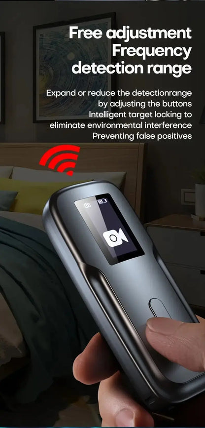 Hidden Camera & Spy Detector – RF/Bug Signal, IR Mode & Magnetic Field Scanning Device