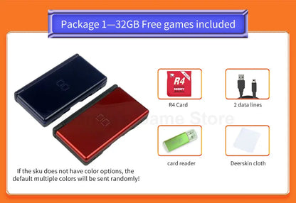 Original Nintendo DS Lite Game Console – Palm Game with Game Card & 32GB/64GB/128GB Memory Card, Mini Ultra