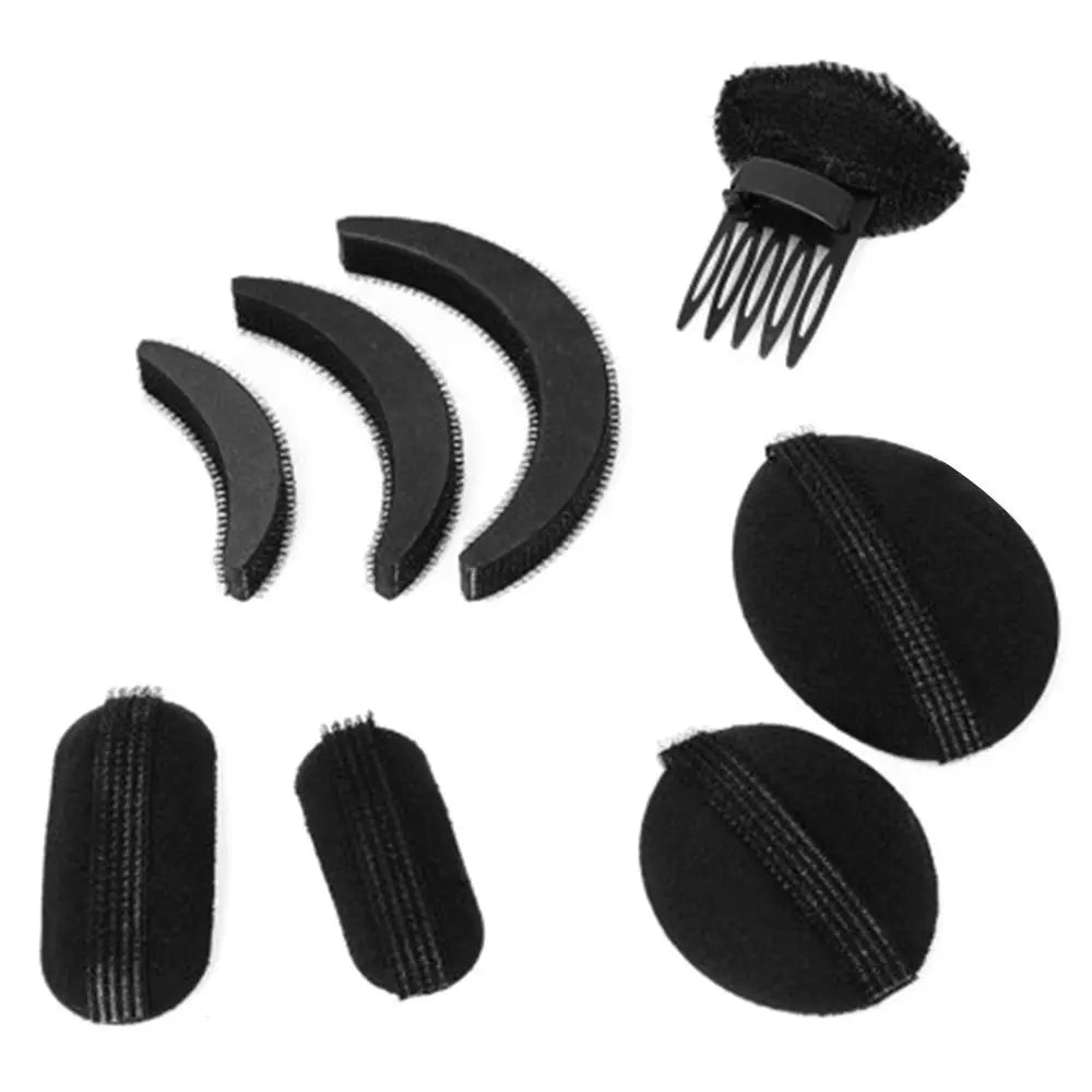 8pcs Hair Volume Puff Sponge Pads – Invisible Fluffy Clip for DIY Hair Styling, Women & Girls Hair Tools