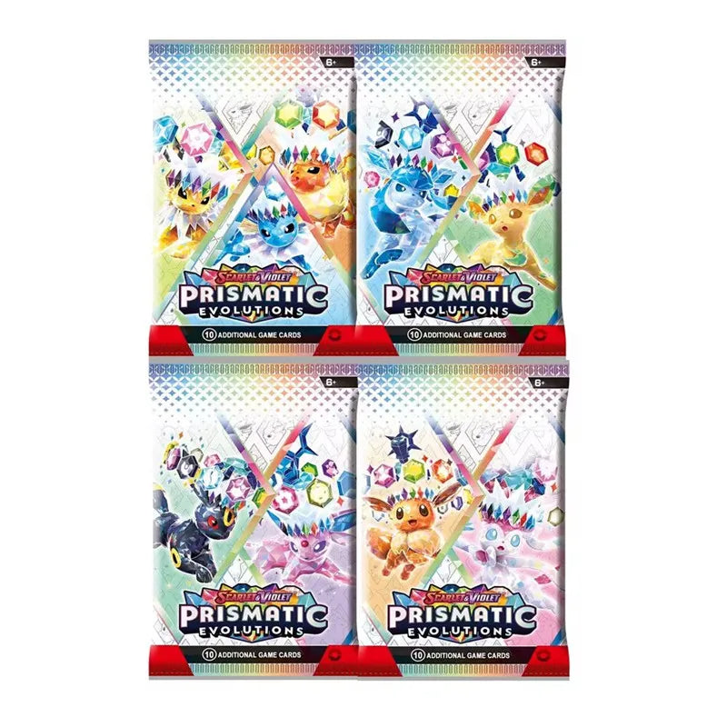 360-Piece Pokémon Card Set – Prismatic Evolutions Scarlet & Violet, 151 Surging Sparks Paldean Fates English Booster Battle Cards