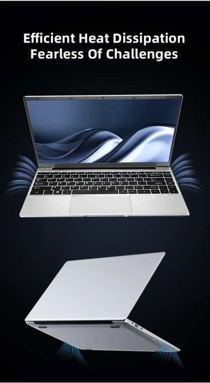 14.1" Laptop Computer – Windows 11, 12GB RAM, 1TB/2TB SSD, Portable Notebook for Office, Study & Entertainment