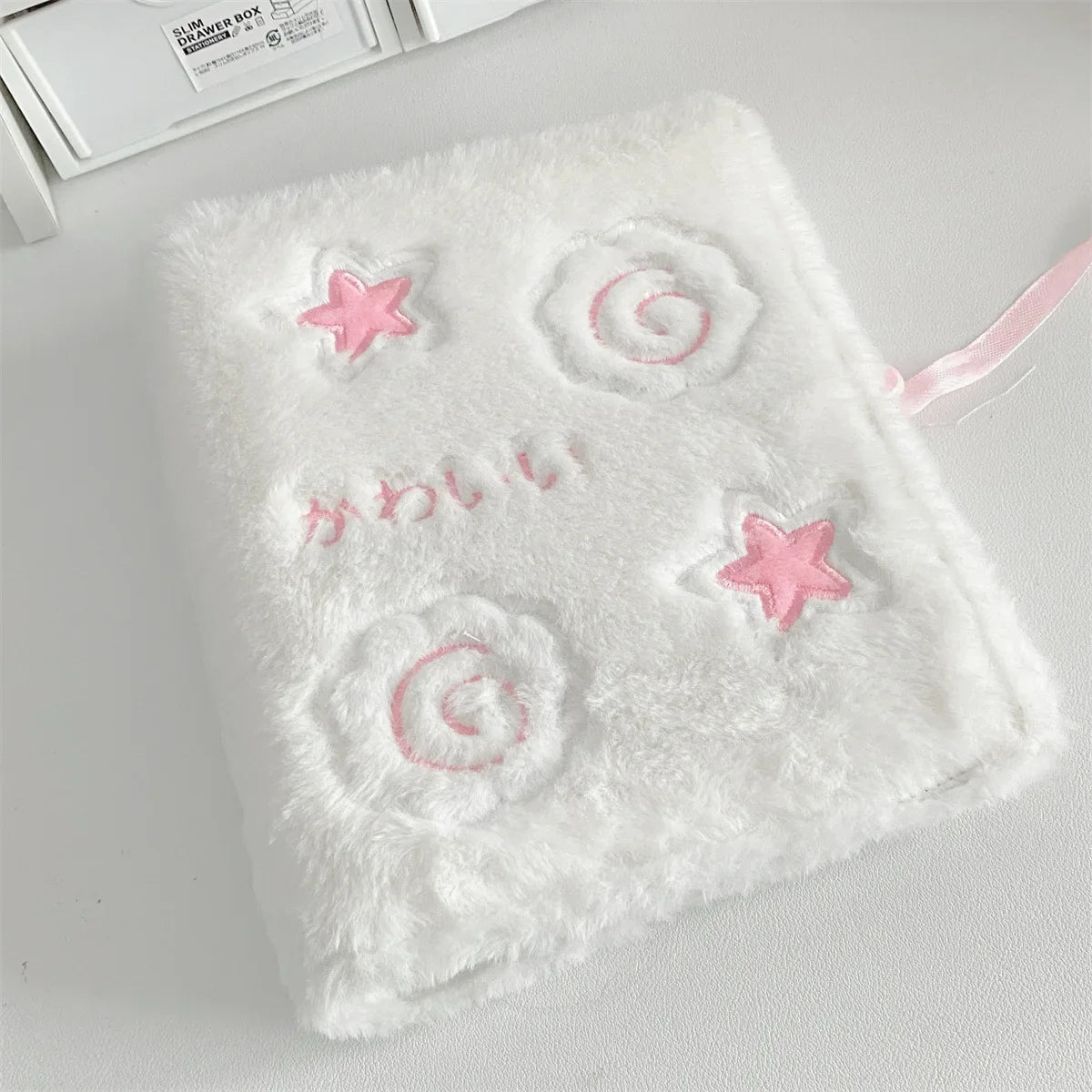 A6 Cartoon Plush Binder Photo Card Album – Cute Kpop Idol Collection Book for Girls