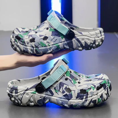 Men’s Clogs & Sandals – Camouflage Garden Shoes, Outdoor Flip Flops & Home Slippers