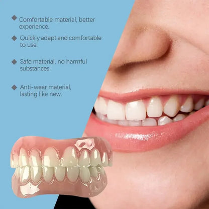Denture Silicone Kit – Soft Denture Liners for Upper & Lower Teeth, Easy Use Dental Care Replacement Set