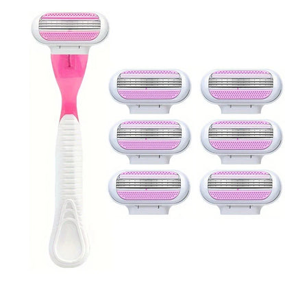 Women’s Safety Razor Blades Set – 3-Layer Replacement Shaver Heads for Smooth Bikini & Body Hair Removal