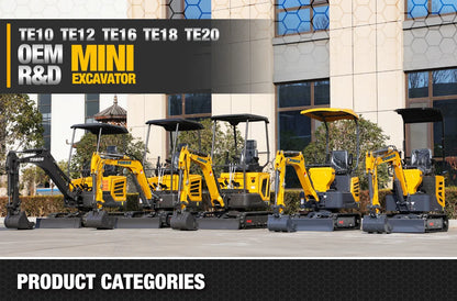 1 Ton Mini Excavator — Kubota Engine, EURO 5 Agricultural Digger, Customizable Compact Excavator for Sale