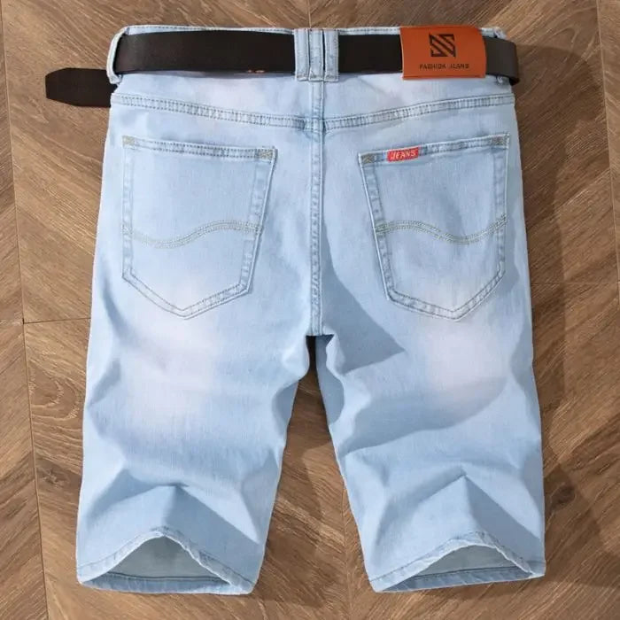 Men's Bermuda Denim Shorts - 2025 Summer Stretch Cotton Knee Length Jorts