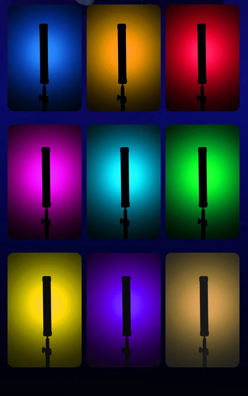 MIAOTU 30cm Handheld RGB LED Stick Light – Colorful Photography Wand with CRI 95+, 2500K-9000K Studio Lamp