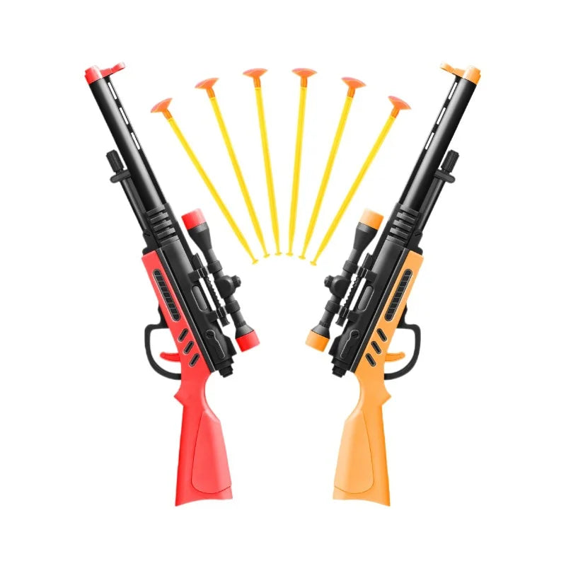 Suction Cup Dart Toy Gun - Plastic Interactive Pistol Game for Kids, Educational Party Toy & Gift Bag Filler