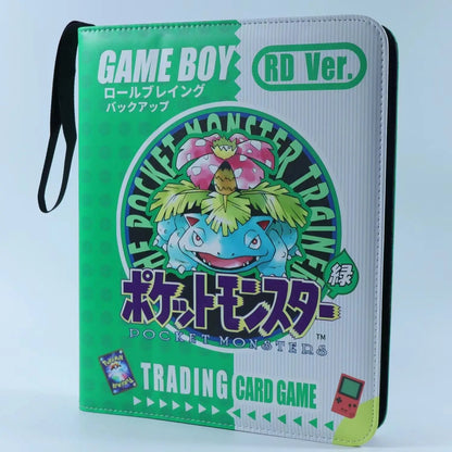 New Pokémon Pikachu Battle Card Binder — Zippered Card Holder for VMAX Game Card Collection, Anime Toys & Gifts