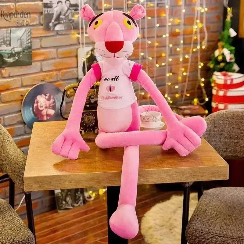 Cartoon Disney Pink Panther Plush Doll – Soft Anime Plush Toy & Cute Cloth Pillow for Kids and Adults, Birthday Gift