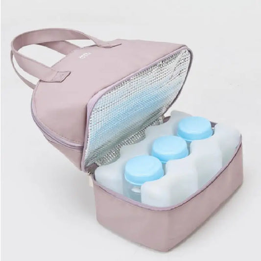 Double-Layer Breast Milk Storage Bag – Insulated Breastfeeding Cooler for Fresh Preservation, Maternity Pump Travel Bag