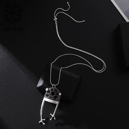 Vintage Long Chain Necklace – Irregular Gothic Pendant Jewelry for Women, 2023 Trendy Fashion Accessories