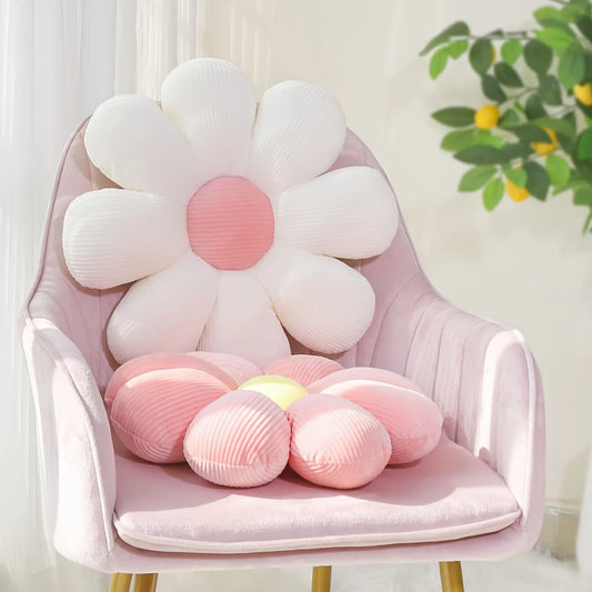 Sunflower Pillow & Daisy Seat Cushion – Plush Flower Mat for Office, Christmas, Halloween & Thanksgiving Gift