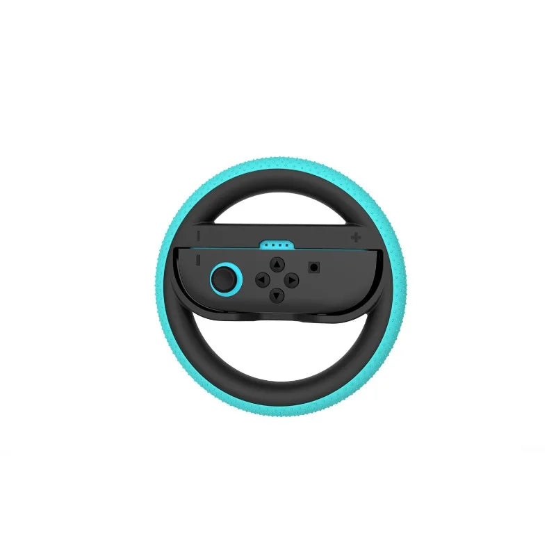 2PCS Racing Steering Wheel for Nintendo Switch Joy-Con Controllers — Hand Grip for Mario Kart 8 Deluxe