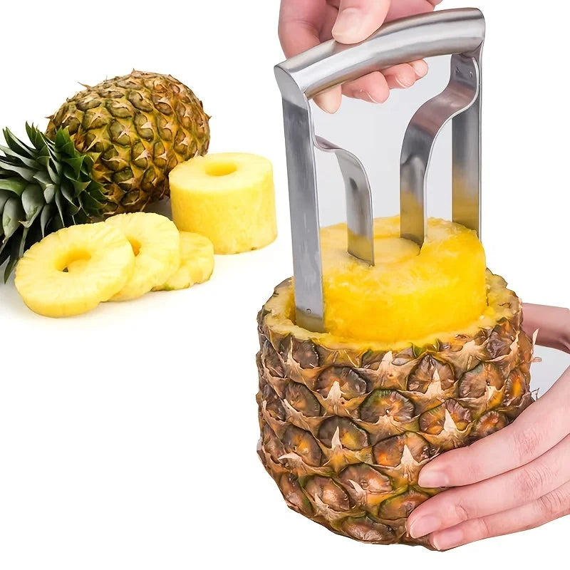 Stainless Steel Pineapple Meat Remover and Core Peeler - Quick and Easy Pineapple Knife