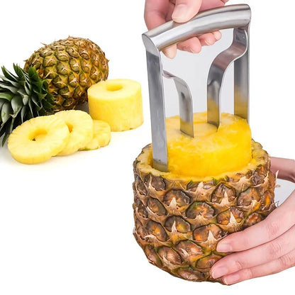Stainless Steel Pineapple Meat Remover and Core Peeler - Quick and Easy Pineapple Knife