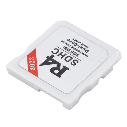 Secure Gold & White R4 SDHC Flashcard – Portable Memory Card for Nintendo 3DS Video Games