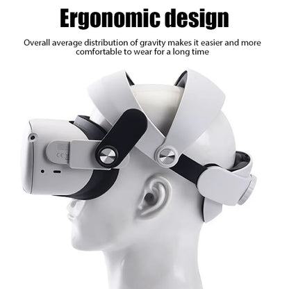 Adjustable Head Strap for Oculus Quest 2 - Comfortable, Replaceable VR Headwear Glasses Accessory