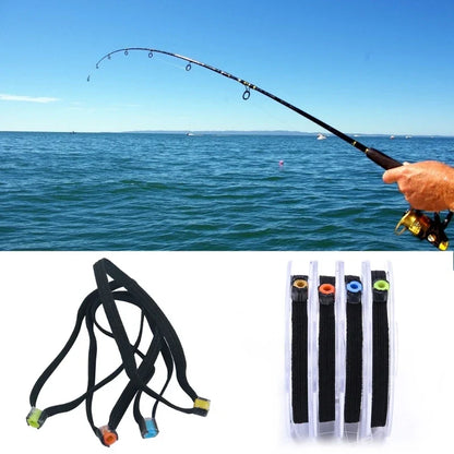 Fishing Tippet Spool Rings – Plastic Wire Loop Tackle Tool, Fly Fishing Tippet Holder with Spool Bands 69HD