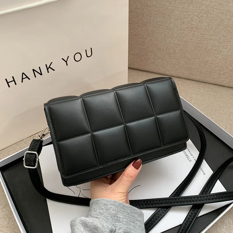 Fashion Brand Designer Women’s Shoulder Bag – Small PU Leather Crossbody, Classic Handle Handbag