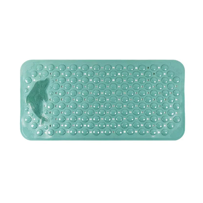 Dolphin Rectangular Non-Slip Bath Mat – 35x70cm PVC Anti-Skid Bathroom & Bathtub Foot Rug