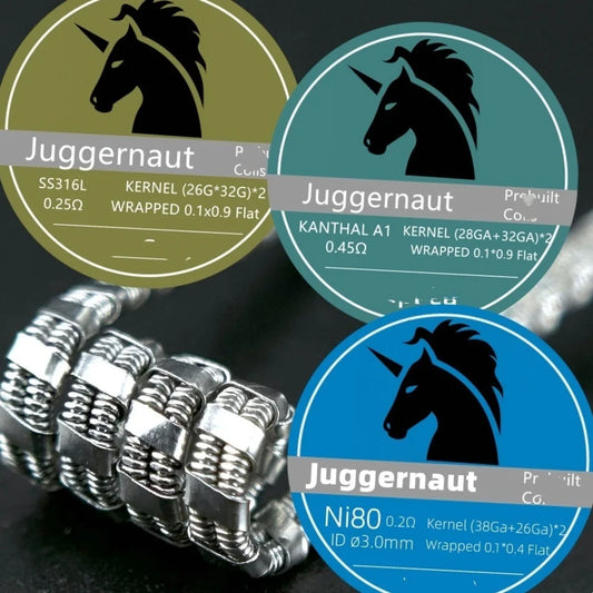 21-Pack PreMade 3mm Resistance Wire Coils — Jaw Clips, Springs, A1/SS316L/Ni80 for Vaping Builds