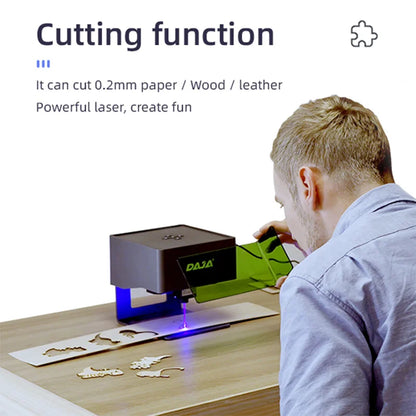DAJA DJ6 Laser Engraver CNC, 3000mW Mini Laser Engraving Machine, Printer Cutter for Wood, Plastic, DIY Logo Mark