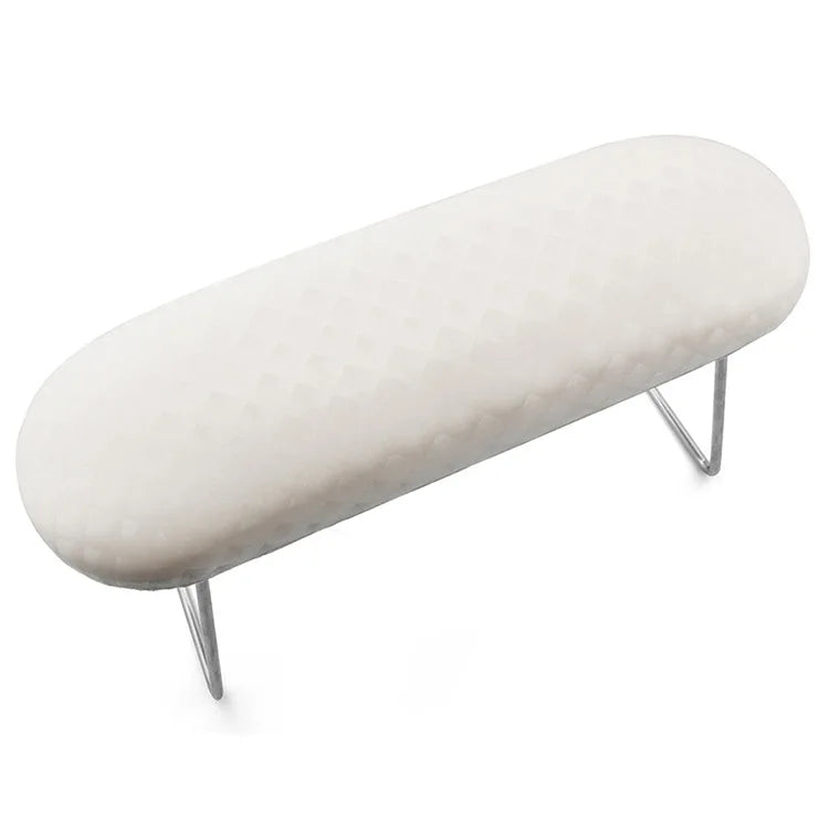 Waterproof Plaid Leather Nail Arm Rest Pillow – Soft Manicure Wrist Support Cushion