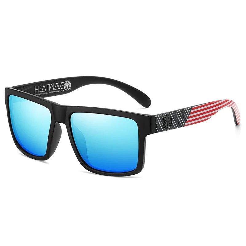 2024 New Heat Wave Luxury Polarized Sunglasses – Square Conjoined Lens, UV400 Protection for Men & Women