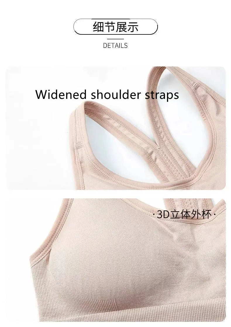 Women’s Gym Tank Top — Corset Sports Bra Push-Up Crop Top | Breathable Fitness & Running Athletic Wear