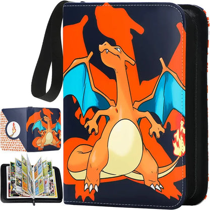 NEW Pokémon Card Album — 400pcs Binder Zipper PU Leather Storage Book for Anime Card Game Collection