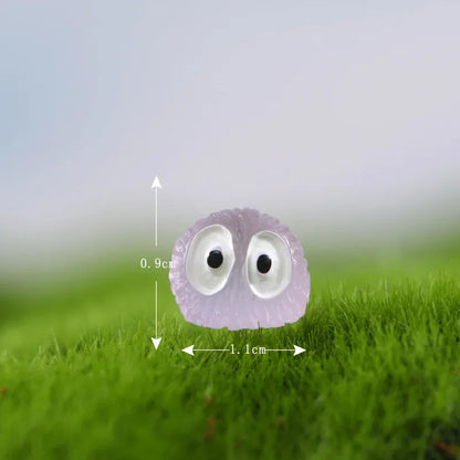 20Pcs Luminous Mini Figurines – Glowing Briquettes, Elfs, Black Ball & Duck for Fairy Garden Home Decor