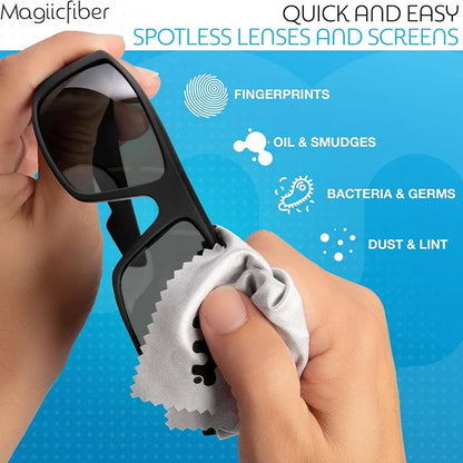 MagiicFiber Microfiber Cleaning Cloths (2-Pack) – Premium for Phones, Glasses, Lenses & Screens
